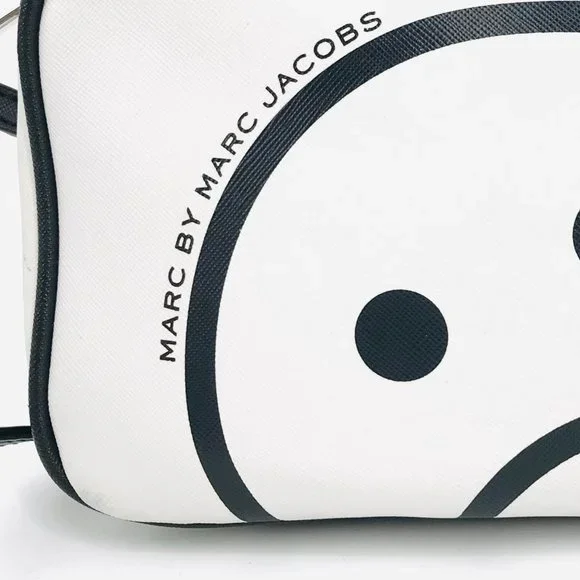 Marc by Marc Jacobs White and Black Smiley Crossbody Bag - Picture 10 of 14